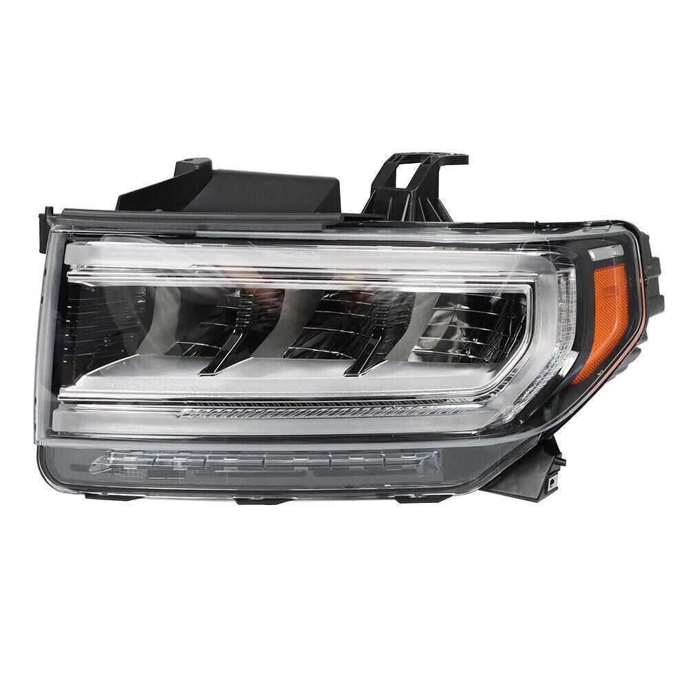 Left+Right Headlight For 2020-23 GMC Acadia SL/SLE Full LED Chrome Clear