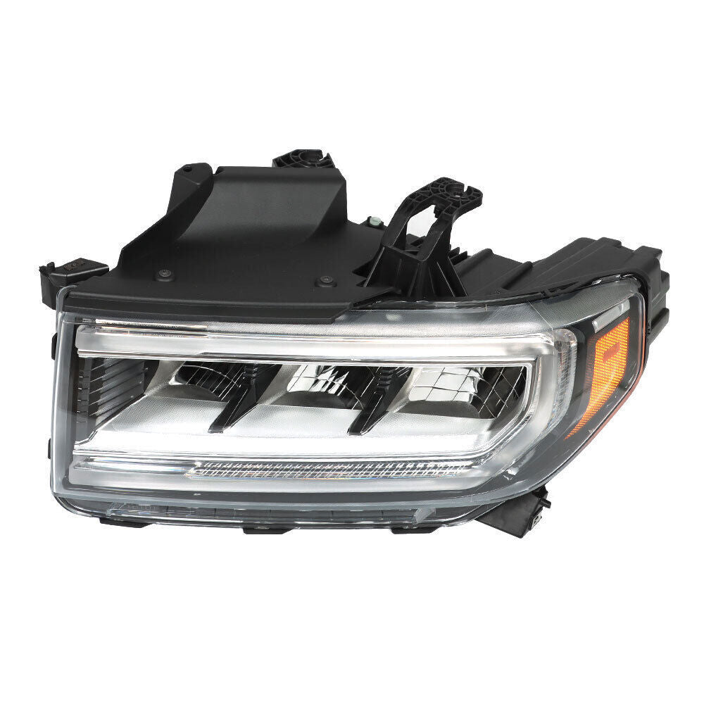 Left+Right Headlight For 2020-23 GMC Acadia SL/SLE Full LED Chrome Clear