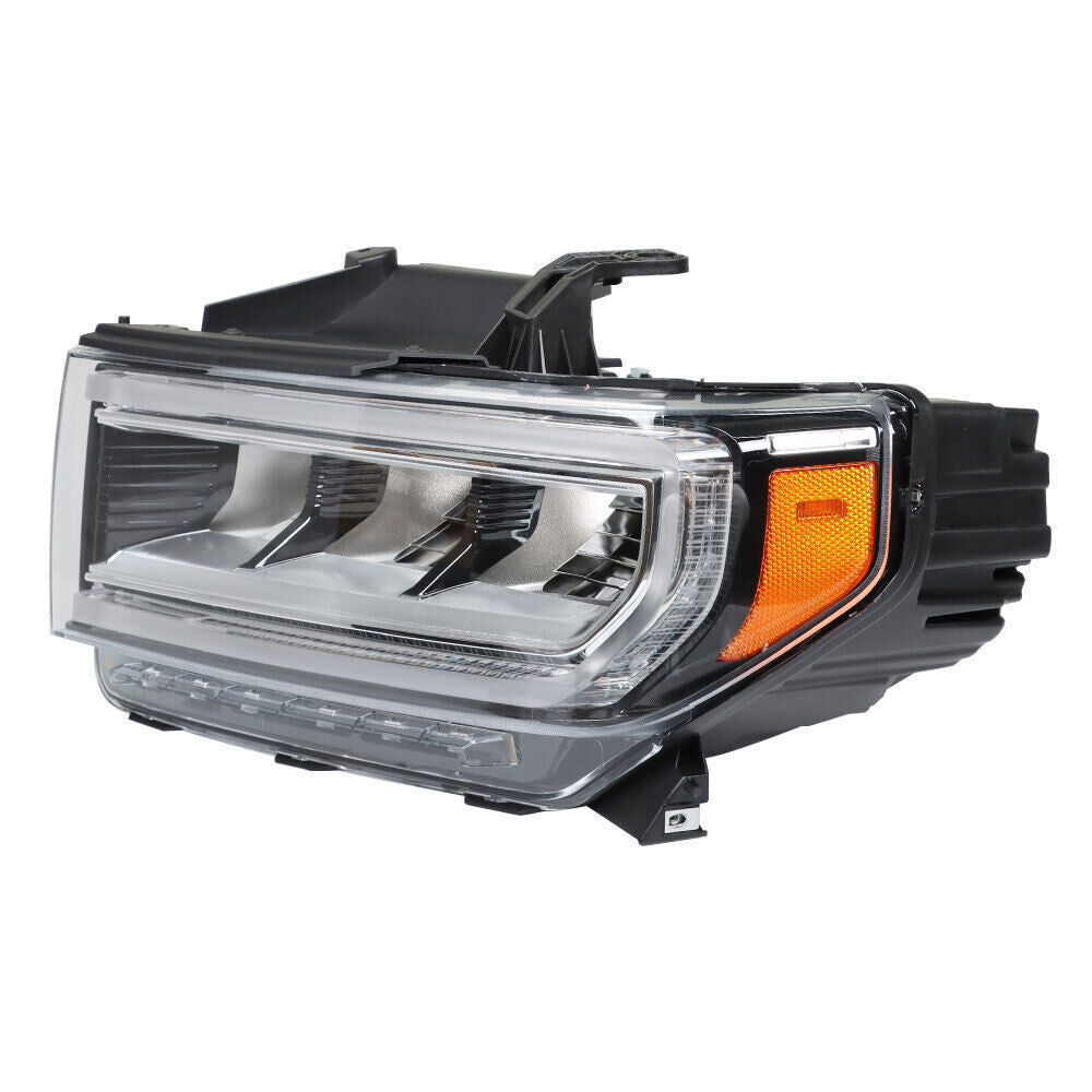 Left+Right Headlight For 2020-23 GMC Acadia SL/SLE Full LED Chrome Clear