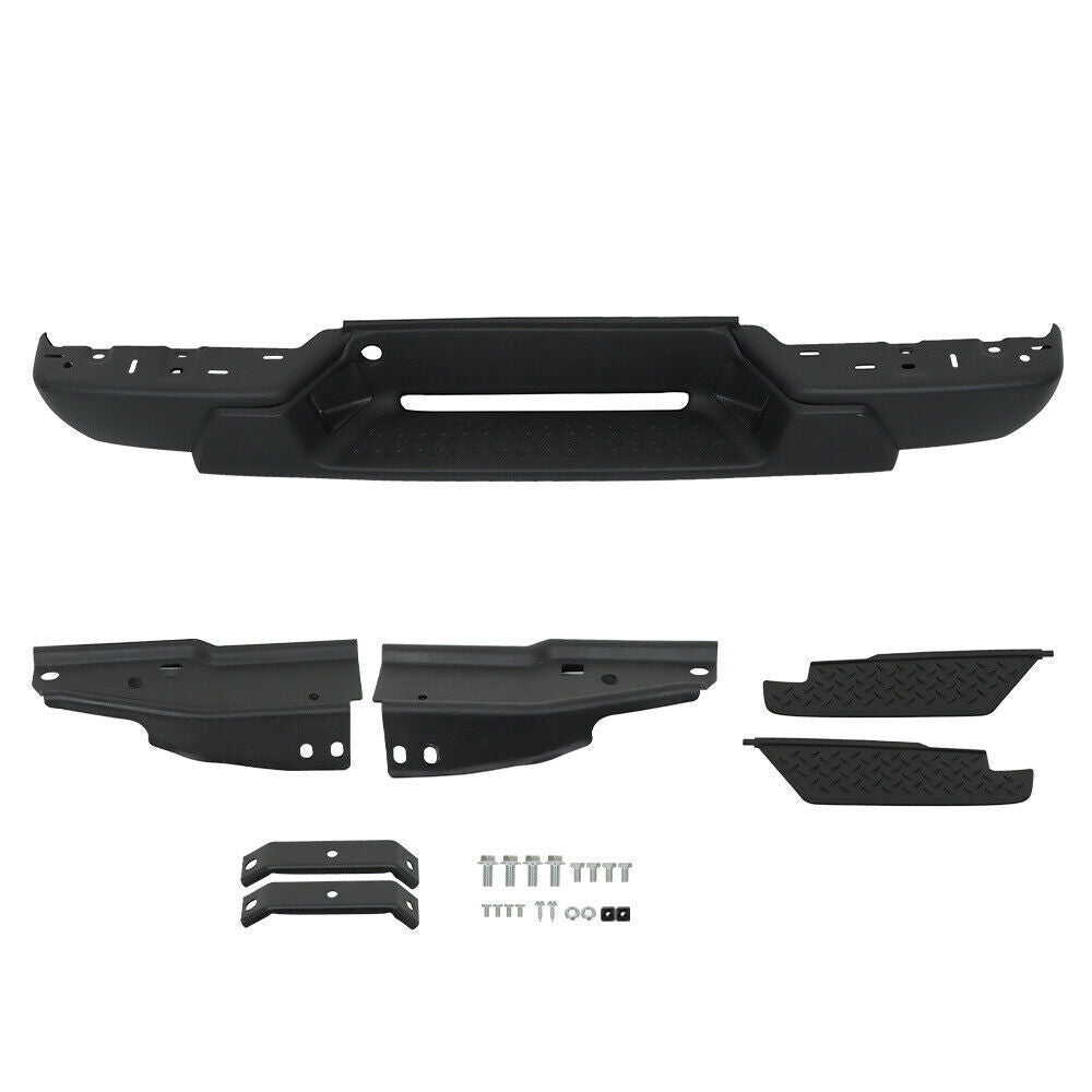 Black Steel Rear Bumper For 2004-2007 Chevrolet Colorado GMC Canyon