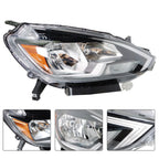 Left+Right Headlights For 2016-2018 Nissan Sentra Halogen Type Projector
