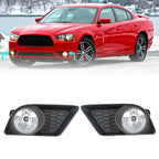 Left+Right Bumper Fog Lights Lamps For 2011-2014 Dodge Charger W/Bulbs