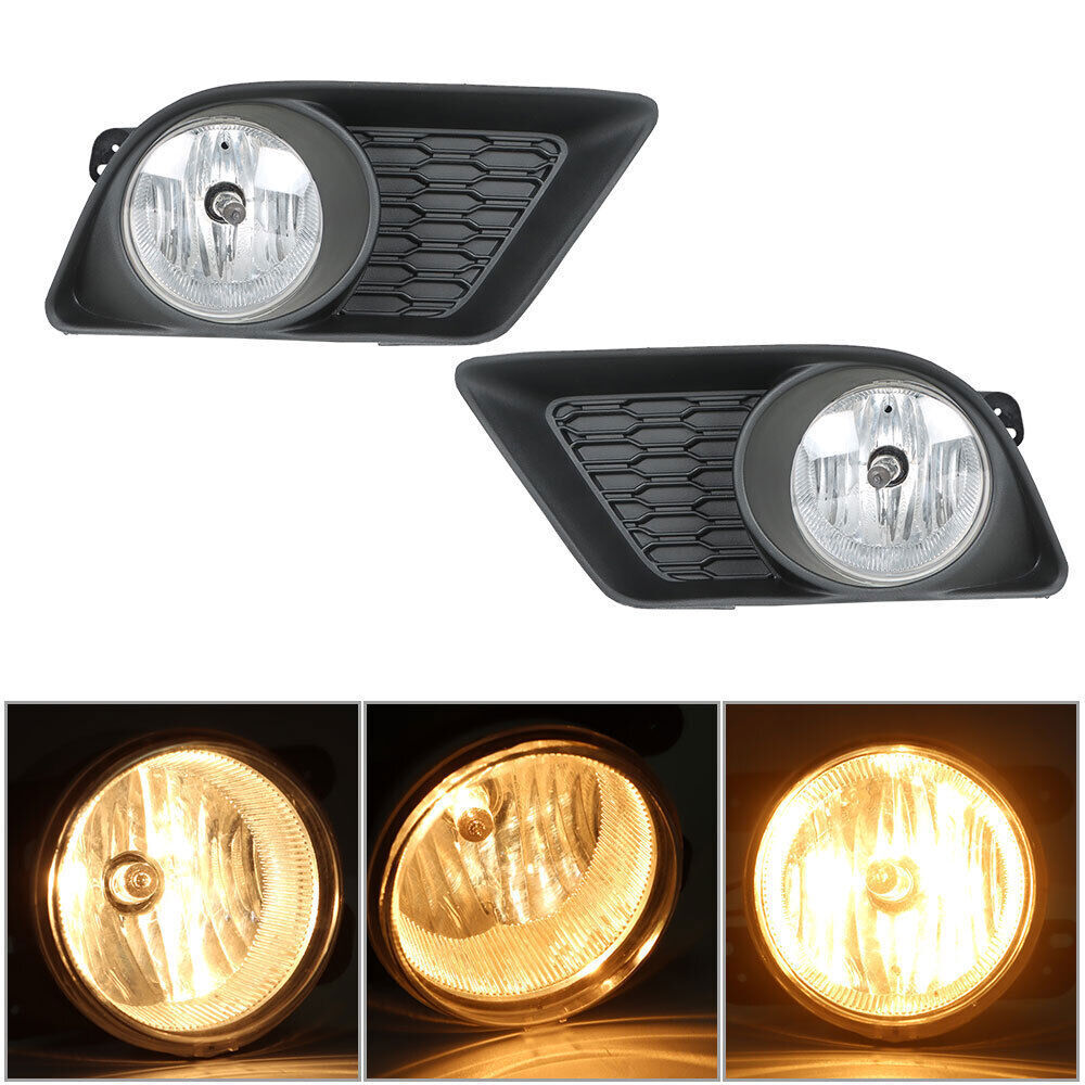 Left+Right Bumper Fog Lights Lamps For 2011-2014 Dodge Charger W/Bulbs