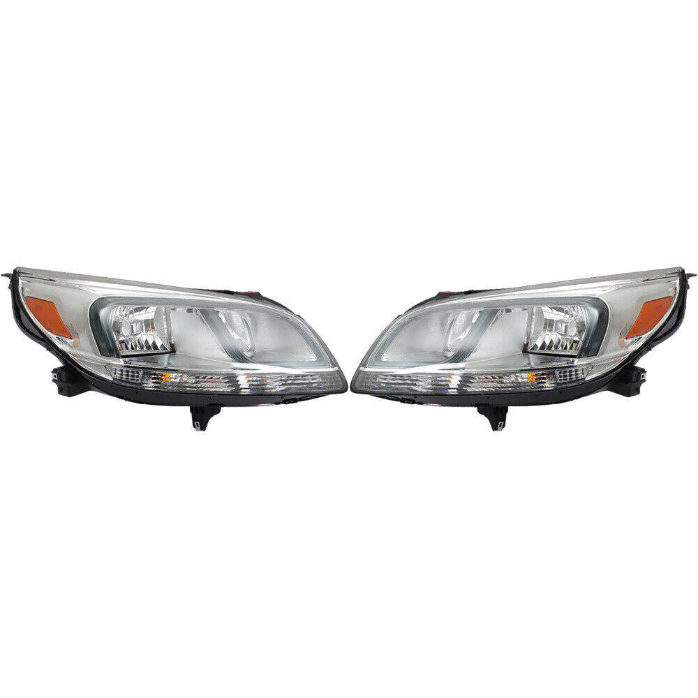 Left+Right Headlight For 13-15 Chevrolet Malibu LS 16 Limited LS Halogen