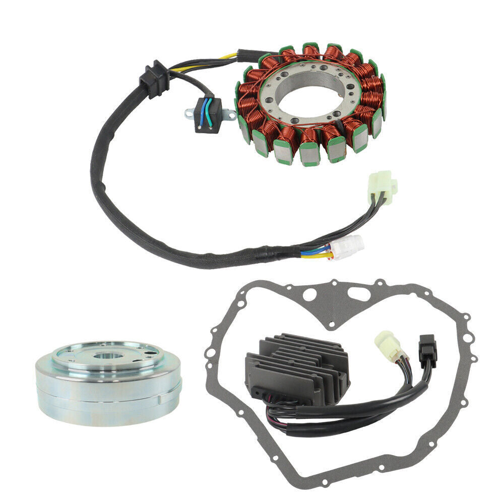 Flywheel Rotor + Stator + Regulator + Gasket For Arctic Cat 400 Manual 2003-2008