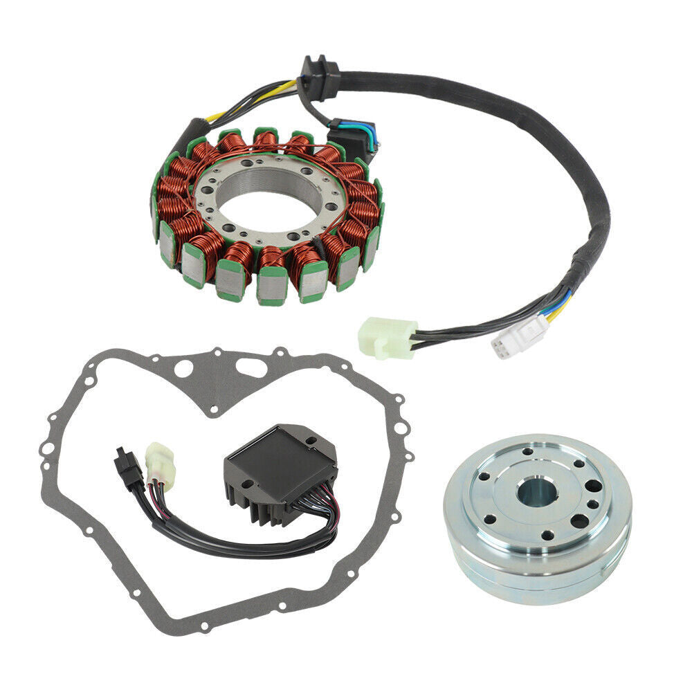 Flywheel Rotor + Stator + Regulator + Gasket For Arctic Cat 400 Manual 2003-2008