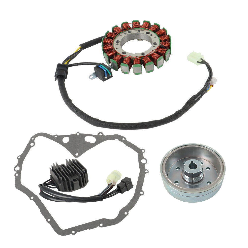 Flywheel Rotor + Stator + Regulator + Gasket For Arctic Cat 400 Manual 2003-2008