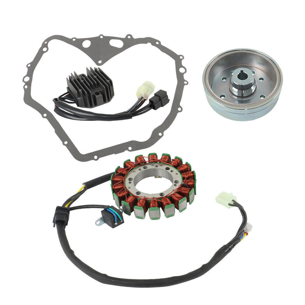 Flywheel Rotor + Stator + Regulator + Gasket For Arctic Cat 400 Manual 2003-2008