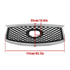 Front Upper Grille For 2019-2023 Infiniti QX50 W/O Camera Option Plastic