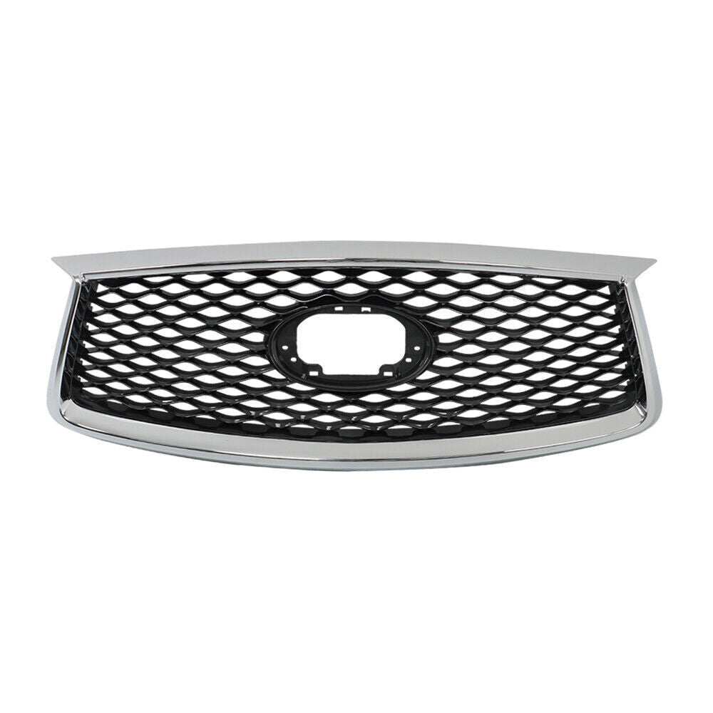 Front Upper Grille For 2019-2023 Infiniti QX50 W/O Camera Option Plastic