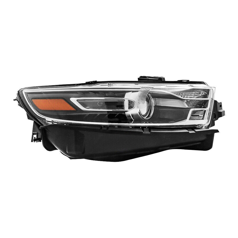 Right Projector Headlight For 2016-2019 Ford Taurus Halogen W/Black Trim