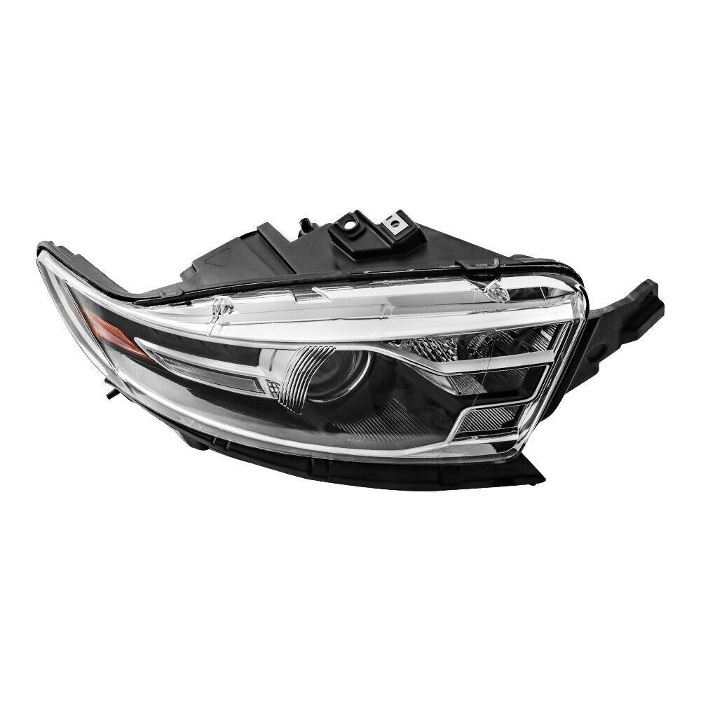 Right Projector Headlight For 2016-2019 Ford Taurus Halogen W/Black Trim