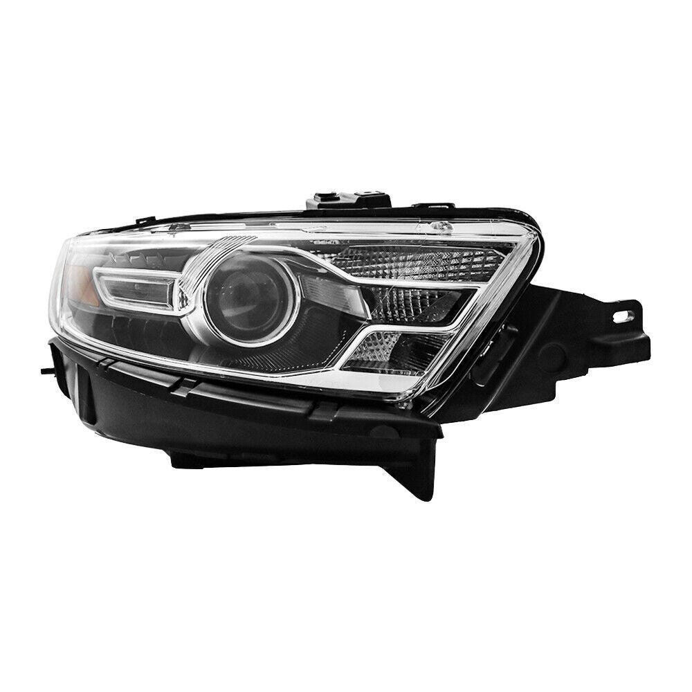 Right Projector Headlight For 2016-2019 Ford Taurus Halogen W/Black Trim