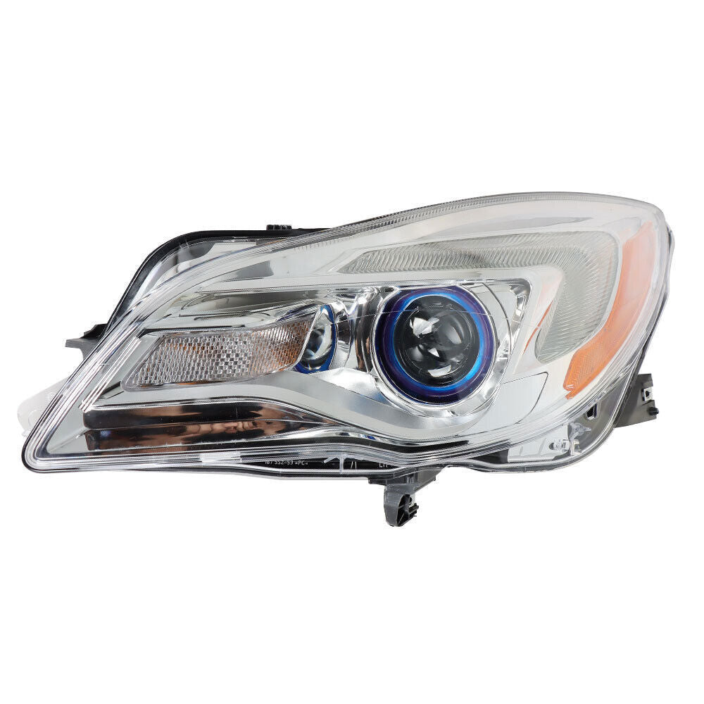 Left Headlight For 2014-2017 Buick Regal Halogen Chrome Housing Clear