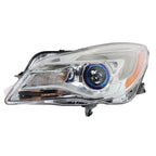 Left Headlight For 2014-2017 Buick Regal Halogen Chrome Housing Clear