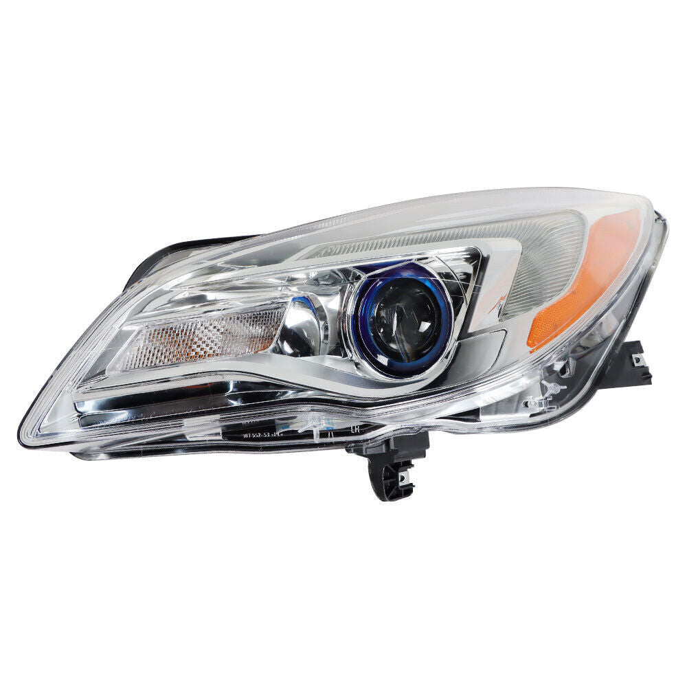 Left Headlight For 2014-2017 Buick Regal Halogen Chrome Housing Clear