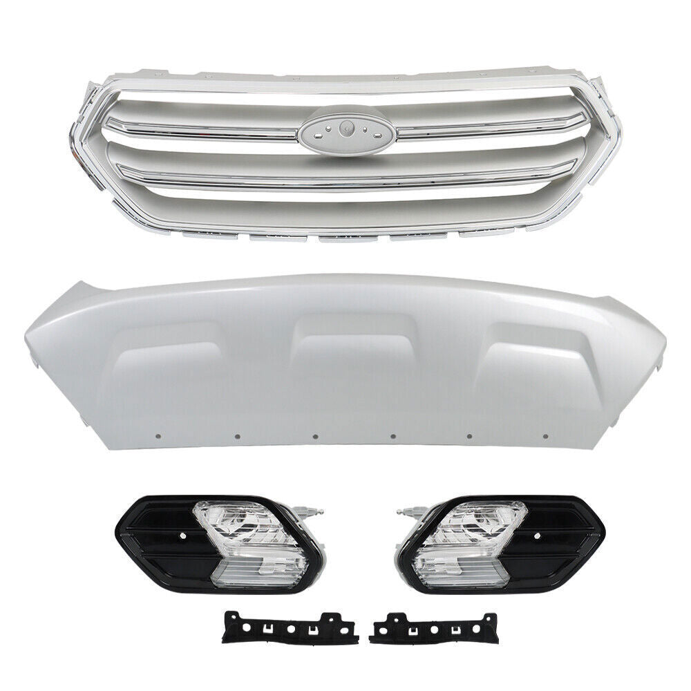 Front Bumper Cover With Grills And Fog Lamps For Ford Escape 2017-2019