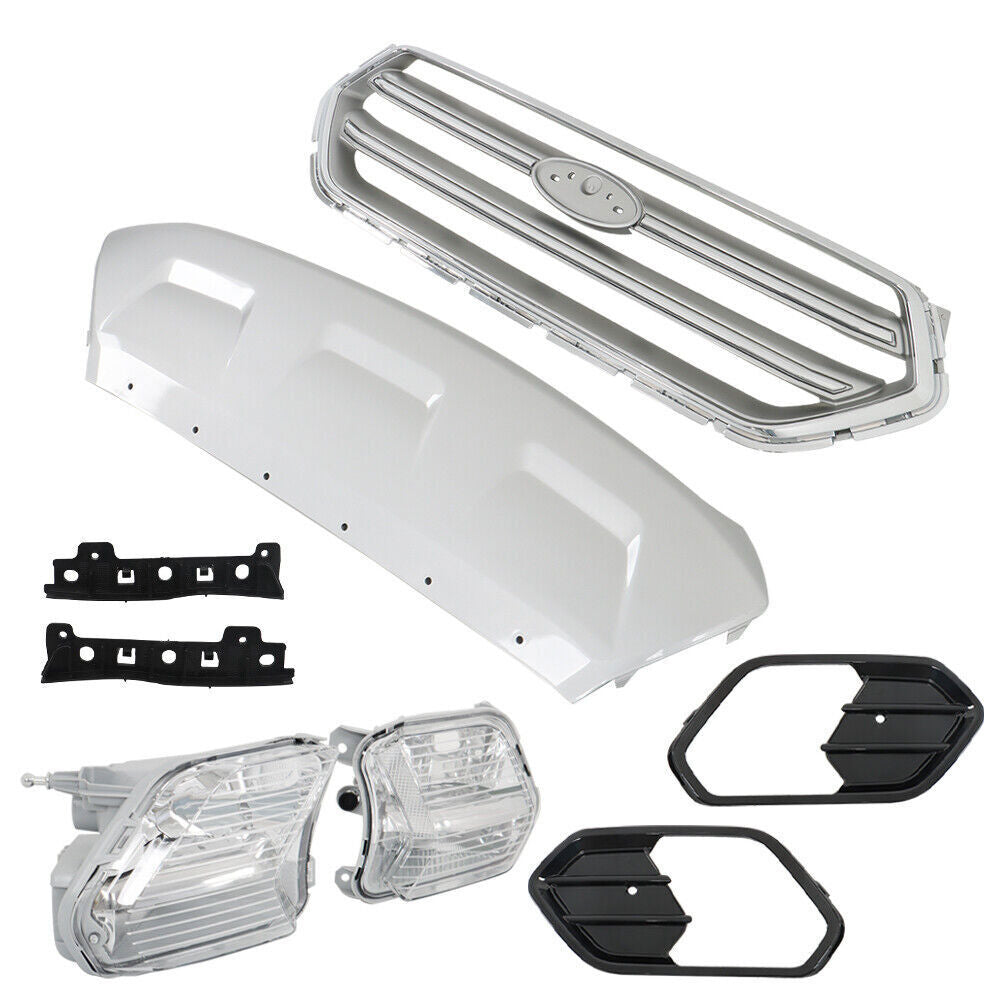 Front Bumper Cover With Grills And Fog Lamps For Ford Escape 2017-2019