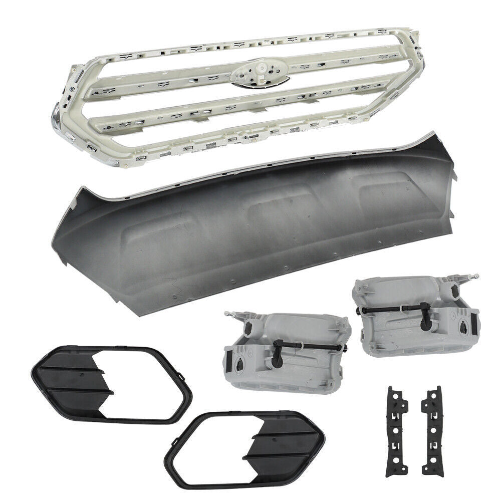 Front Bumper Cover With Grills And Fog Lamps For Ford Escape 2017-2019
