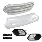 Front Bumper Cover With Grills And Fog Lamps For Ford Escape 2017-2019