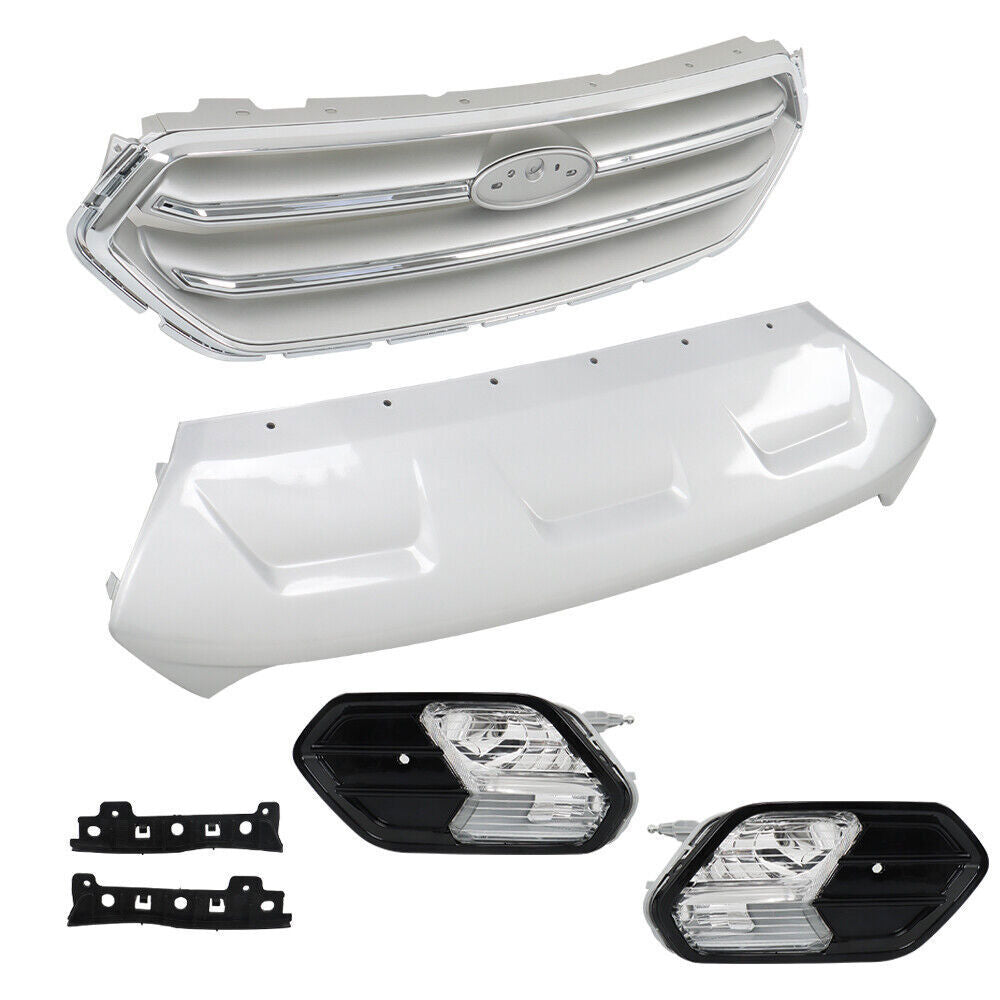 Front Bumper Cover With Grills And Fog Lamps For Ford Escape 2017-2019