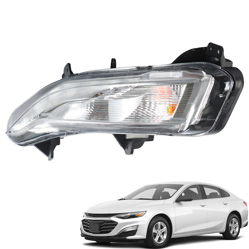 Fog Light For 2019-2021 Chevrolet Malibu w/LED DRL Lamp Driver Side
