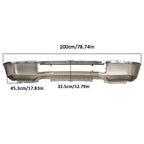 Front Bumper Face Bar For 20-22 Ford F250 F350 Chrome W/o Fog Light Hole