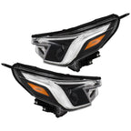 Left+Right Headlight For 2022-24 Subaru Forester LED Type W/LED DRL