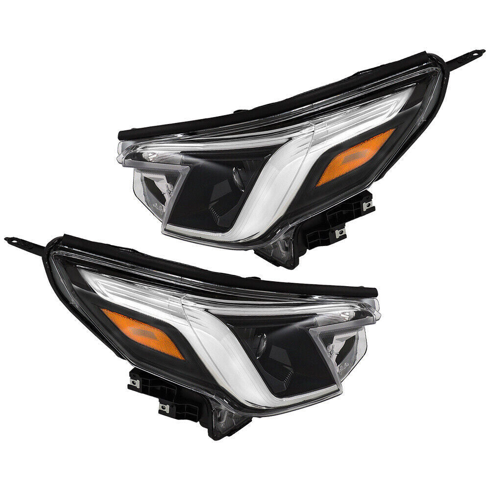 Left+Right Headlight For 2022-24 Subaru Forester LED Type W/LED DRL