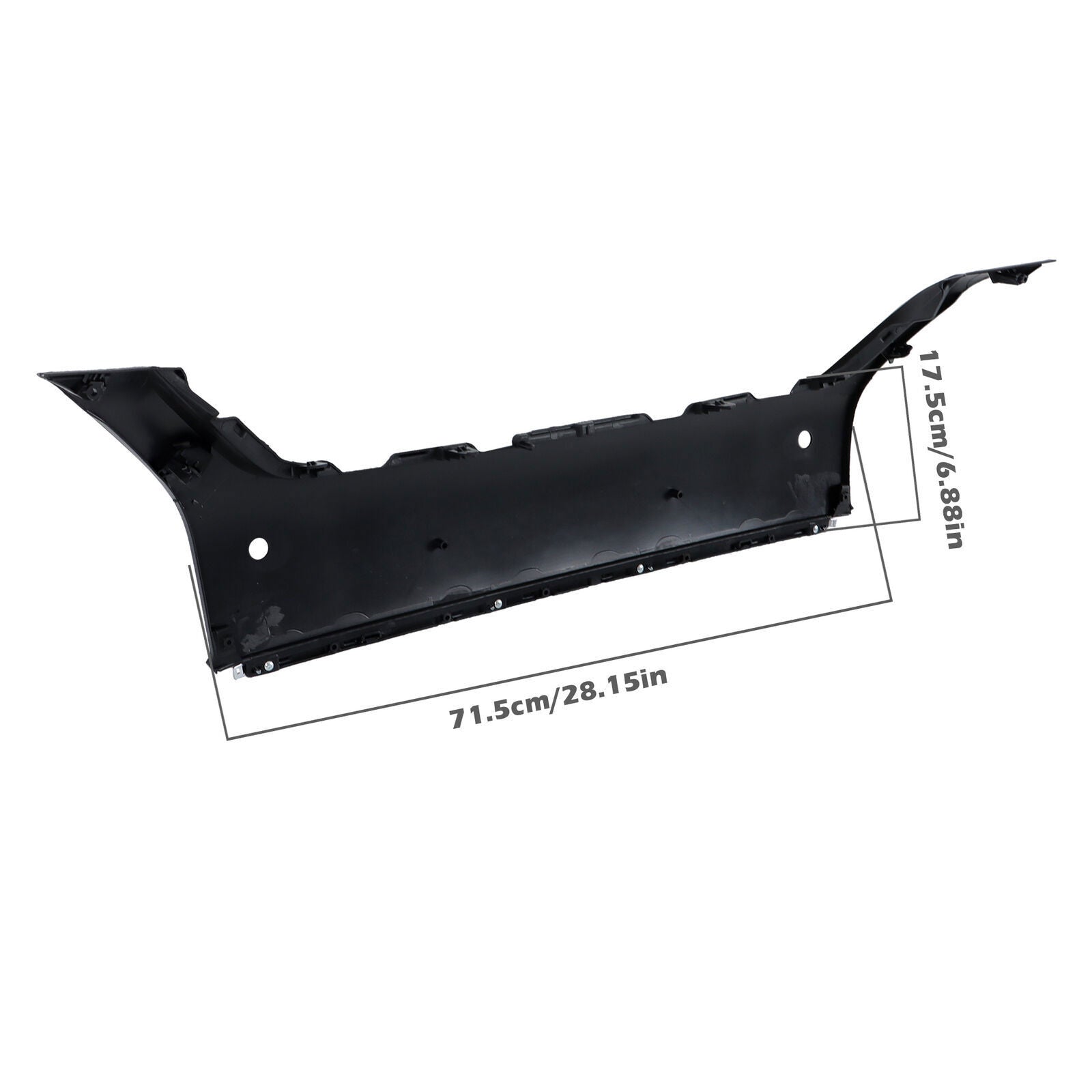 Front Bumper Face Bar Trim Molding Black For 2019-2024 Nissan Murano
