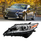 Left Headlight For 2016-18 Lexus ES350 ES300H Halogen LED DRL Projector