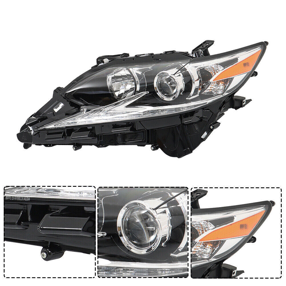 Left Headlight For 2016-18 Lexus ES350 ES300H Halogen LED DRL Projector