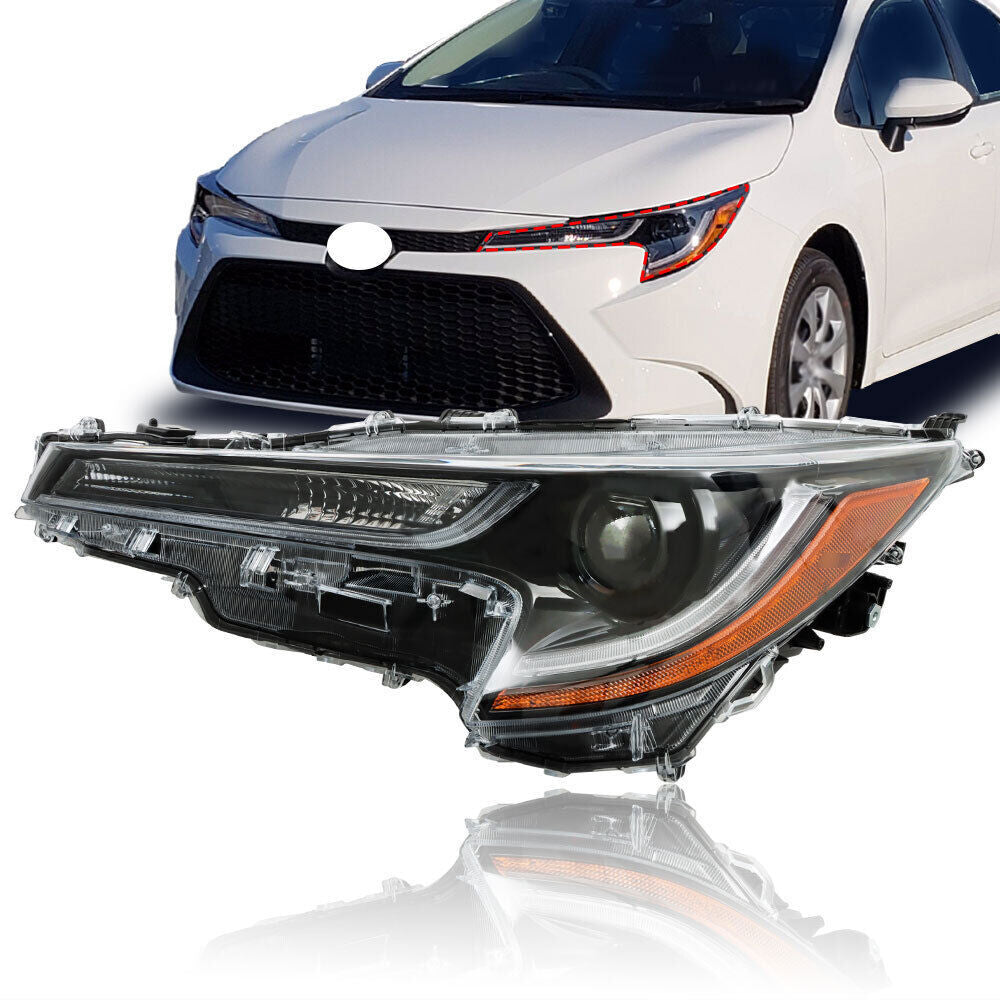 Driver Left Headlight For 2020-2021 Toyota Corolla L/LE LED Projector