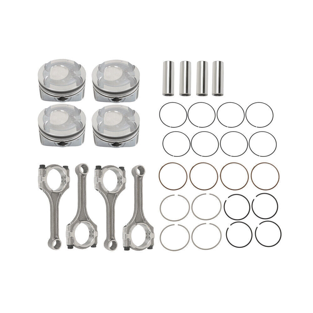 For 2012-2016 Hyundai Kia Accent Rio 1.6L 4x Connecting Rod & Piston Kit