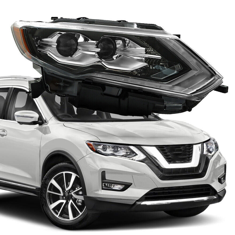 Right Side Headlight For 2017-2020 Nissan Rogue SL Hybrid Sport LED Lamp