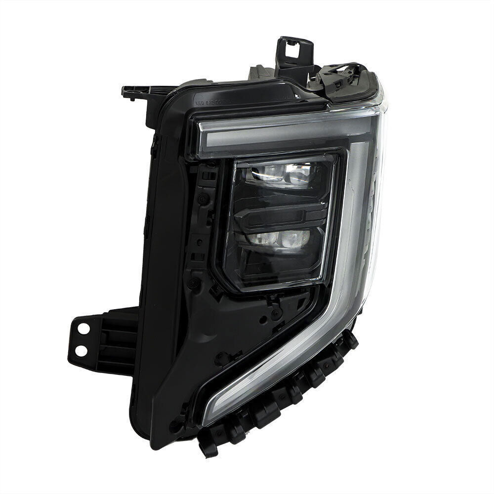 Left Headlight For 2022-2024 GMC Sierra 1500 Elevation/Pro/SLE LED Black
