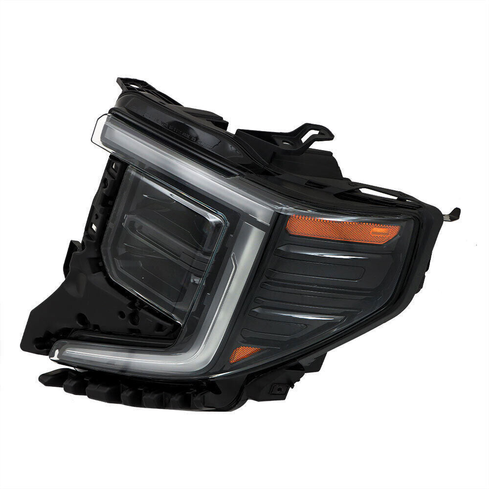 Left Headlight For 2022-2024 GMC Sierra 1500 Elevation/Pro/SLE LED Black