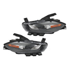 Left+Right Headlight For 2013-2016 Dodge Dart Halogen Projector Black
