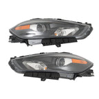 Left+Right Headlight For 2013-2016 Dodge Dart Halogen Projector Black