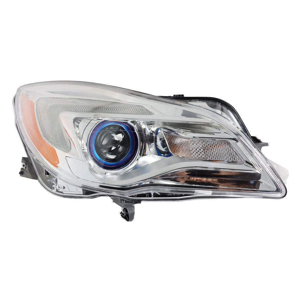Right Headlight For 2014-2017 Buick Regal Halogen Chrome Housing Clear