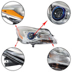 Right Headlight For 2014-2017 Buick Regal Halogen Chrome Housing Clear