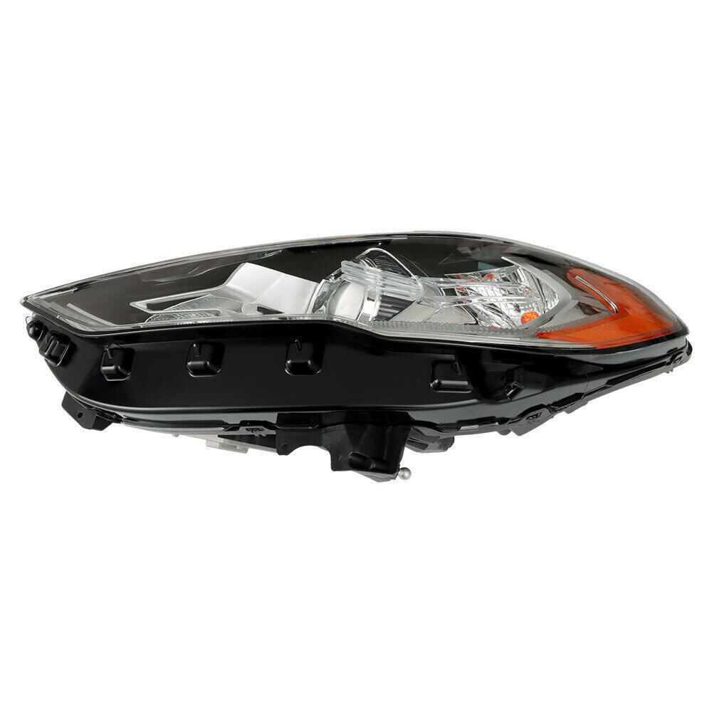 Left Headlight For 2017 2018 2019 Ford Fusion Chrome Housing w/ LED DRL