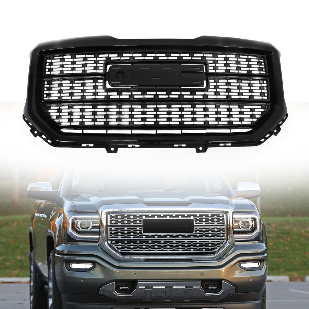 Front Bumper Grille For 2016-2018 GMC Sierra 1500 Denali Style 84056783