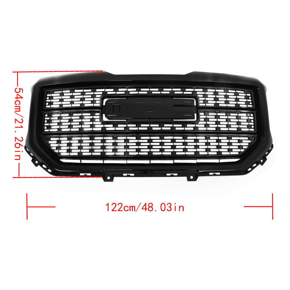 Front Bumper Grille For 2016-2018 GMC Sierra 1500 Denali Style 84056783