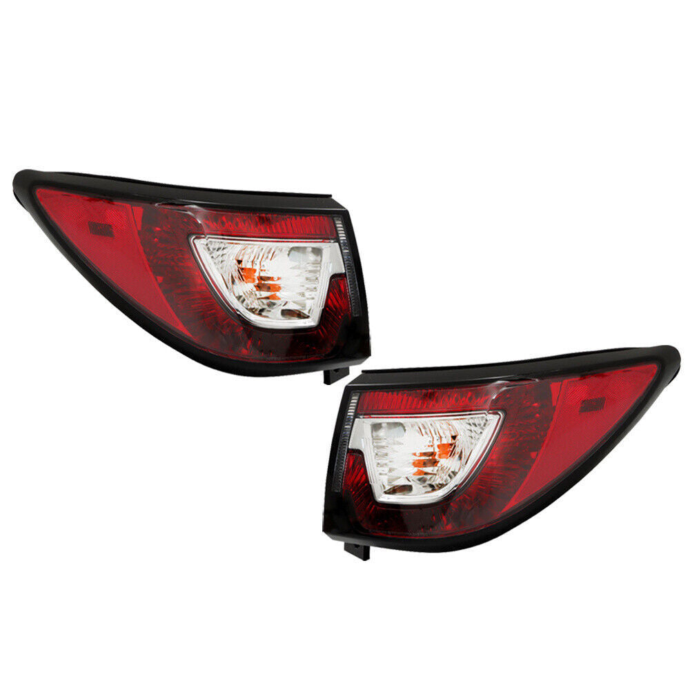 Left+Right Side Tail Light For 2013-17 Chevrolet Traverse w/Bulbs Clear