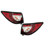 Left+Right Side Tail Light For 2013-17 Chevrolet Traverse w/Bulbs Clear