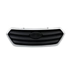 Front Upper Grille For Subaru Legacy 2015-2017  Silver Shell+Gray Insert