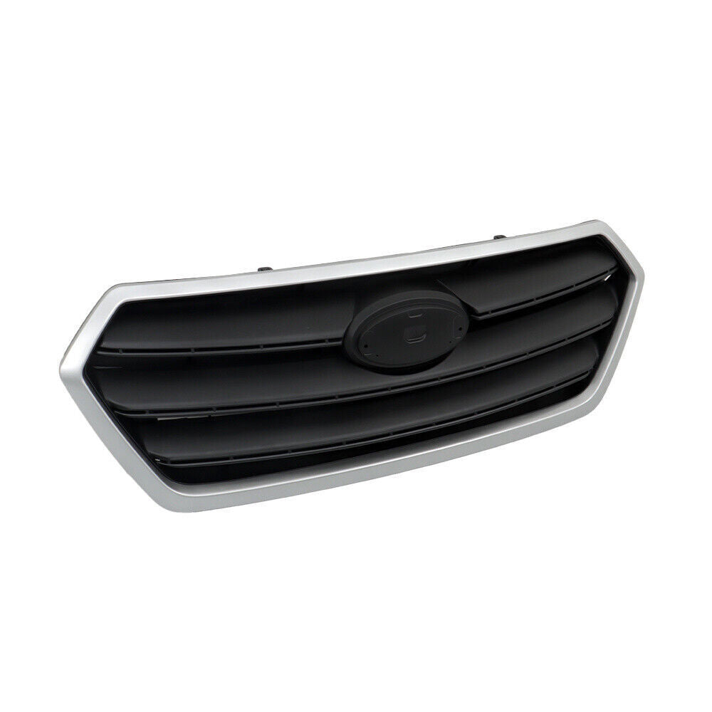Front Upper Grille For Subaru Legacy 2015-2017  Silver Shell+Gray Insert