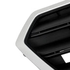 Front Upper Grille For Subaru Legacy 2015-2017  Silver Shell+Gray Insert