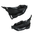 Left+Right Side Fog Light Cover Trims For 2020-2022 Ford Explorer Black